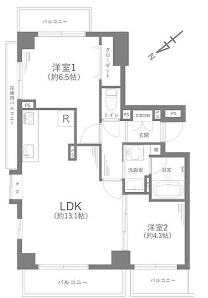 間取りを拡大表示
