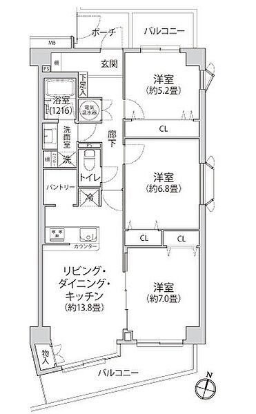 間取りを拡大表示