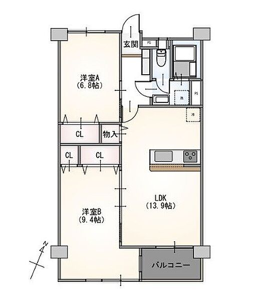 間取りを拡大表示