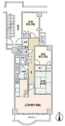東戸塚光の街 3LDKの間取図画像