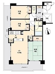 エクラン川崎藤崎 3LDKの間取り