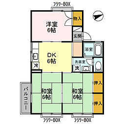 メゾン・フレール 3DKの間取図画像