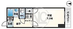 ヴェローノ新大阪南 1Kの間取図画像