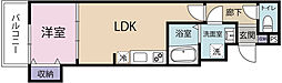 尼崎市杭瀬北新町3丁目アパート 1LDKの間取図画像