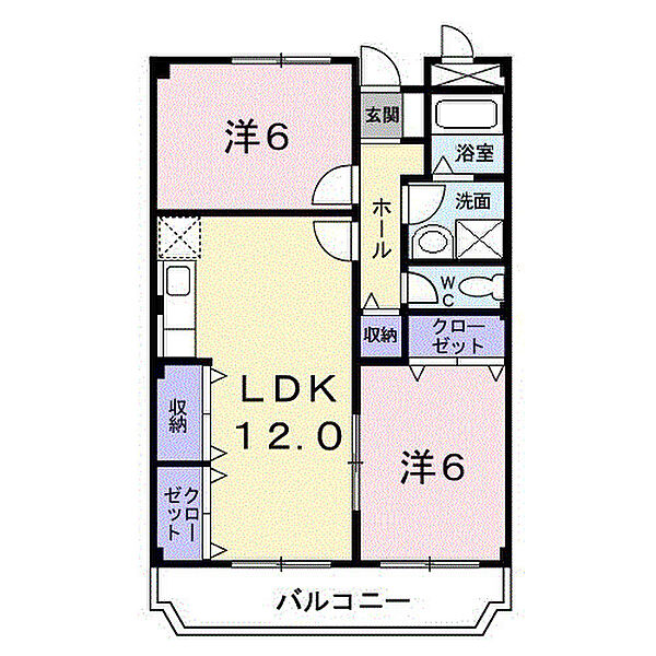 フリーダム中村 405｜兵庫県尼崎市常吉2丁目(賃貸マンション2LDK・4階・56.00㎡)の写真 その2