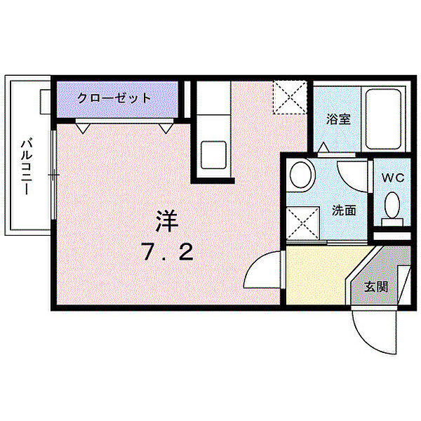 フル　パイン　エスティー 201｜兵庫県尼崎市富松町2丁目(賃貸アパート1R・2階・27.01㎡)の写真 その2