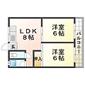 北武庫之荘ハイツ3階5.0万円
