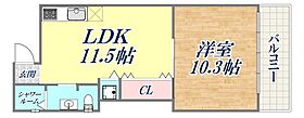 マンション森川  ｜ 兵庫県神戸市中央区多聞通5丁目（賃貸マンション1LDK・3階・41.36㎡） その2