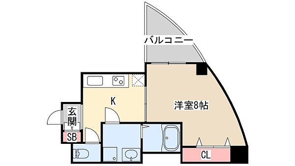 WELLBEAR新神戸 ｜兵庫県神戸市中央区熊内町4丁目(賃貸マンション1K・6階・31.05㎡)の写真 その2