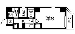 ルネサンスコート蒲田WEST 1Kの間取図画像