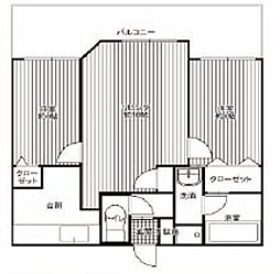 スリーケイ21 2LDKの間取図画像