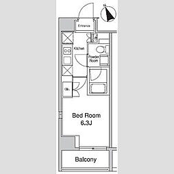 プラウドフラット蒲田2 1Kの間取図画像