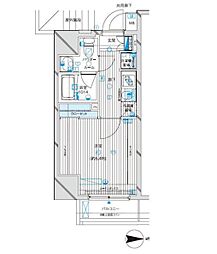 MAINSTAGE西蒲田 1Kの間取図画像