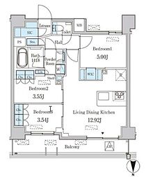 JP noie西蒲田 3LDKの間取図画像