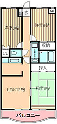 ウイーブ北町 3LDKの間取図画像
