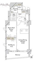 間取図画像 2SLDK