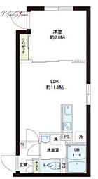 レピュア小石川レジデンス 1LDKの間取図画像