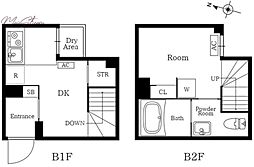 プレニーズ護国寺PREMIER 1DKの間取図画像