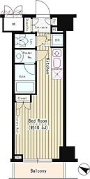 N35イースト ワンルームの間取図画像