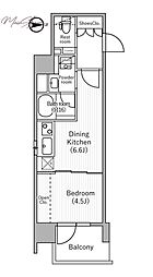 台東区元浅草4丁目マンション 1DKの間取図画像