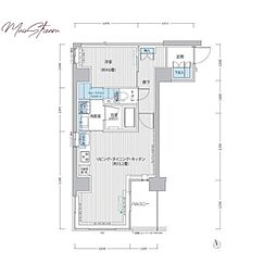 RODIA日本橋芽場町 1LDKの間取図画像
