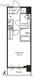 グランパセオ神田駅前 1Kの間取図画像
