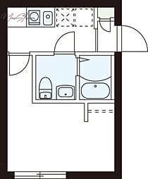 レピュア小石川レジデンスII 1Kの間取図画像