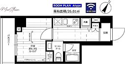 STAGEFIRST東日本橋 1Kの間取図画像