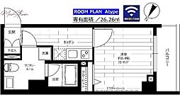 グランドコンシェルジュ日本橋水天宮 1Kの間取図画像