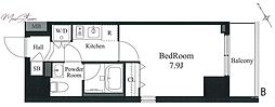 ラティエラ秋葉原 1Kの間取図画像