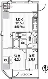 nido新御徒町 2LDKの間取図画像