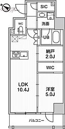 ステージグランデ日本橋人形町 1LDKの間取図画像