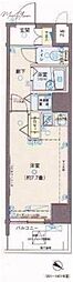 ヴェルト日本橋シティ ワンルームの間取図画像