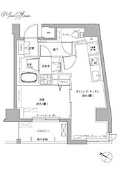 casaKEITO 1DKの間取図画像