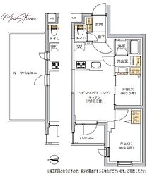 リビオメゾン湯島 2LDKの間取図画像