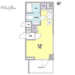 リバーレ秋葉原 ワンルームの間取図画像