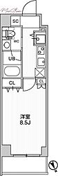 STAGEFIRST浅草橋4 1Kの間取図画像