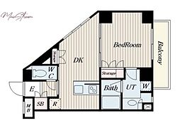 B-LOT小石川レジデンス 1DKの間取図画像