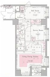 グランド・ガーラ神田 1SLDKの間取図画像