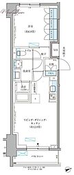 パークアクシス文京本郷 1LDKの間取図画像