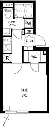 コンポジット千駄木ヒルトップ 1Kの間取図画像