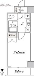 フォレシティ秋葉原 1Kの間取図画像