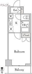 フォレシティ秋葉原 1Kの間取図画像