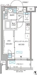 パークアクシス文京本郷 1DKの間取図画像