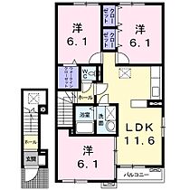 香川県高松市林町2184番地1（賃貸アパート3LDK・2階・66.86㎡） その2