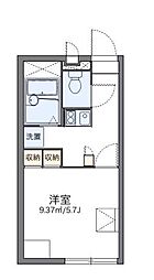 レオパレスエスポワール 1Kの間取図画像