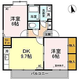 間取図画像 2DK