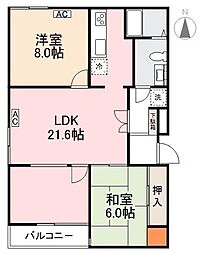 間取図画像 2LDK
