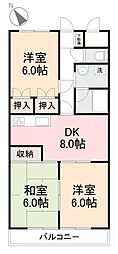 間取図画像 3DK