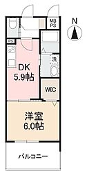 間取図画像 1DK